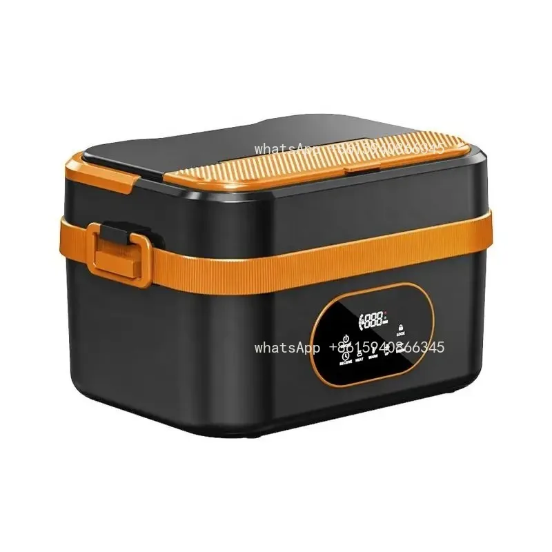 Automatic Heating Silicone Vacuum Insulated Lunch Box, Waterless Bento Box for Students Office Workers