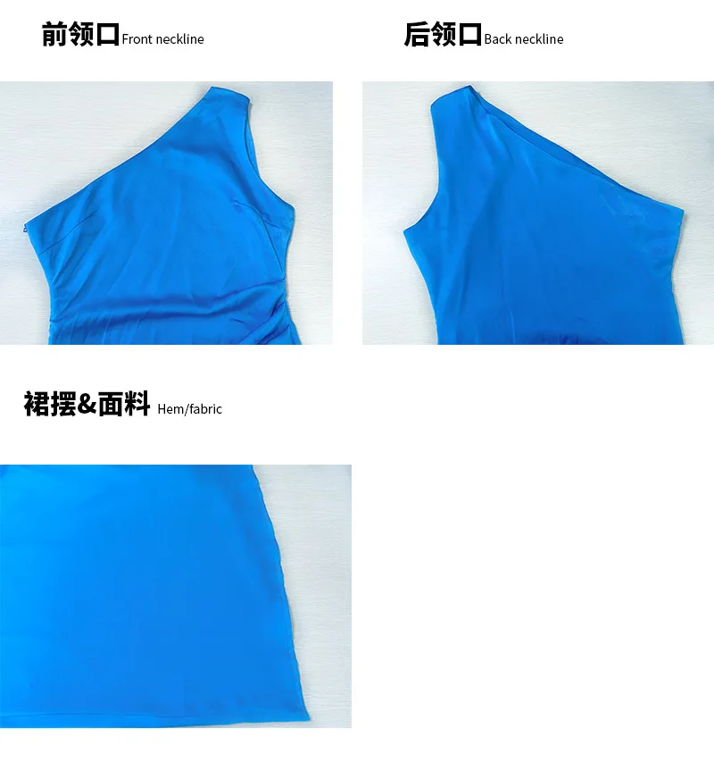 2026 Damen Sommer Sexy Party Einfarbiges Ärmelloses Rückenfreies Langes Kleid mit Hohem Schlitz Satin Maxi-Abendkleid für Hochzeitsgäste Cocktail-Events – Detail 6