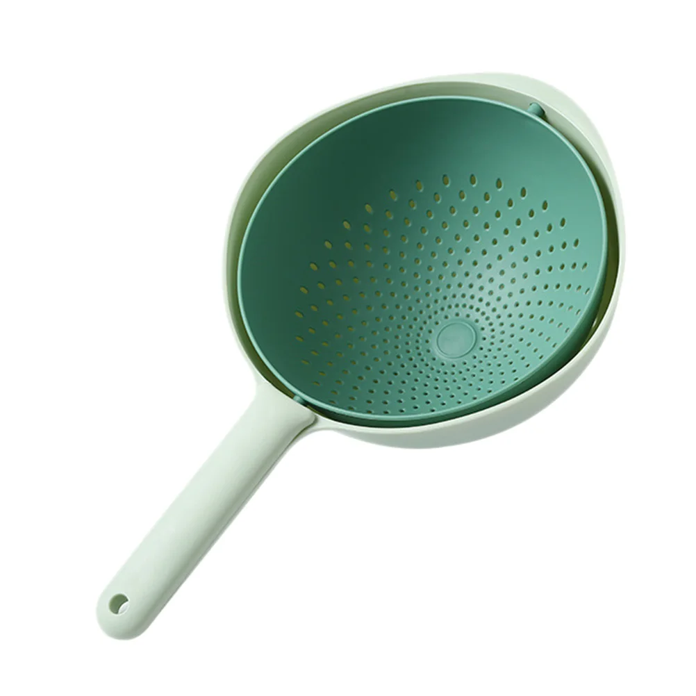 

Double layer Drain Basket Kitchen Filter Fruit Vegetable Drying Better Drainage Plastic Safe Cleaning Portable Workmanship