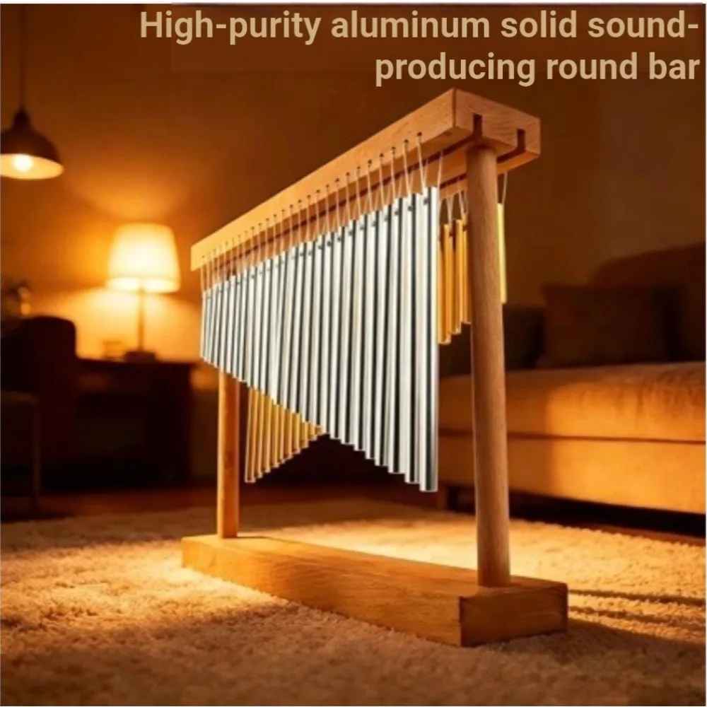 Double Row 52 Tone Sound Tree Professional Wind Chime Vertical Stand Yoga Sound Healing Instrument