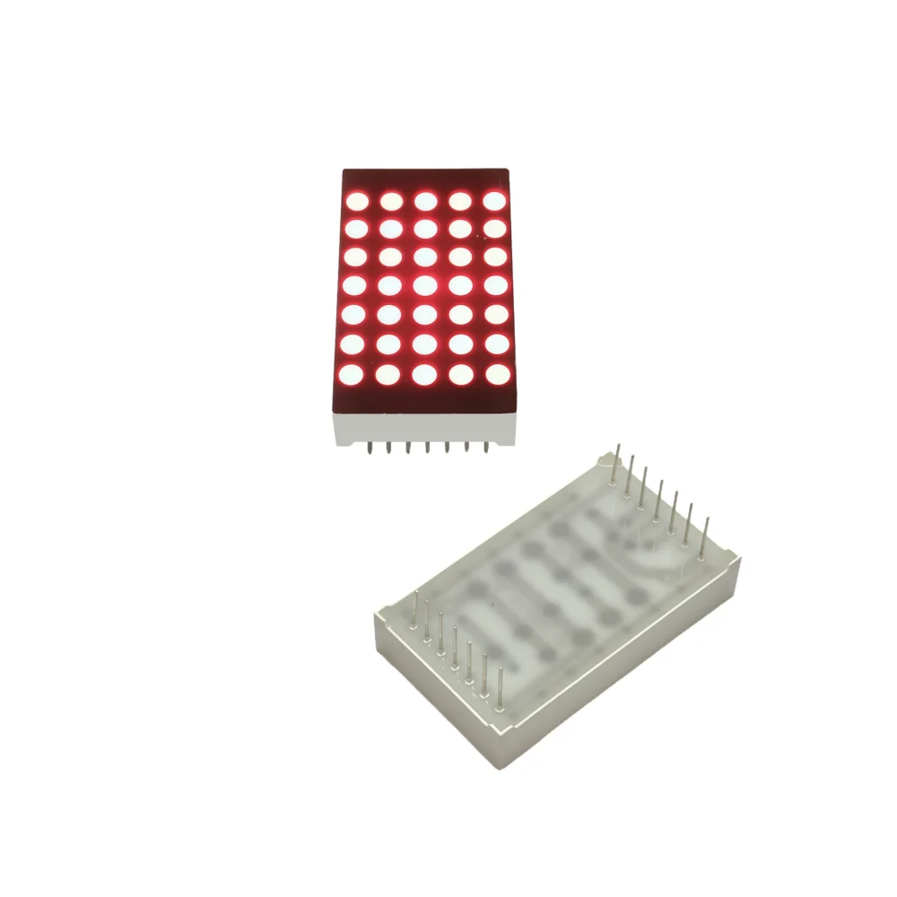 10Pcs ф3MM 5*7 Dot Bright Red Light Digital Dot Matrix Module KYX-1057AS/KYX-1057BS 22.8*39mm LED Digitron Common Cathode Anode
