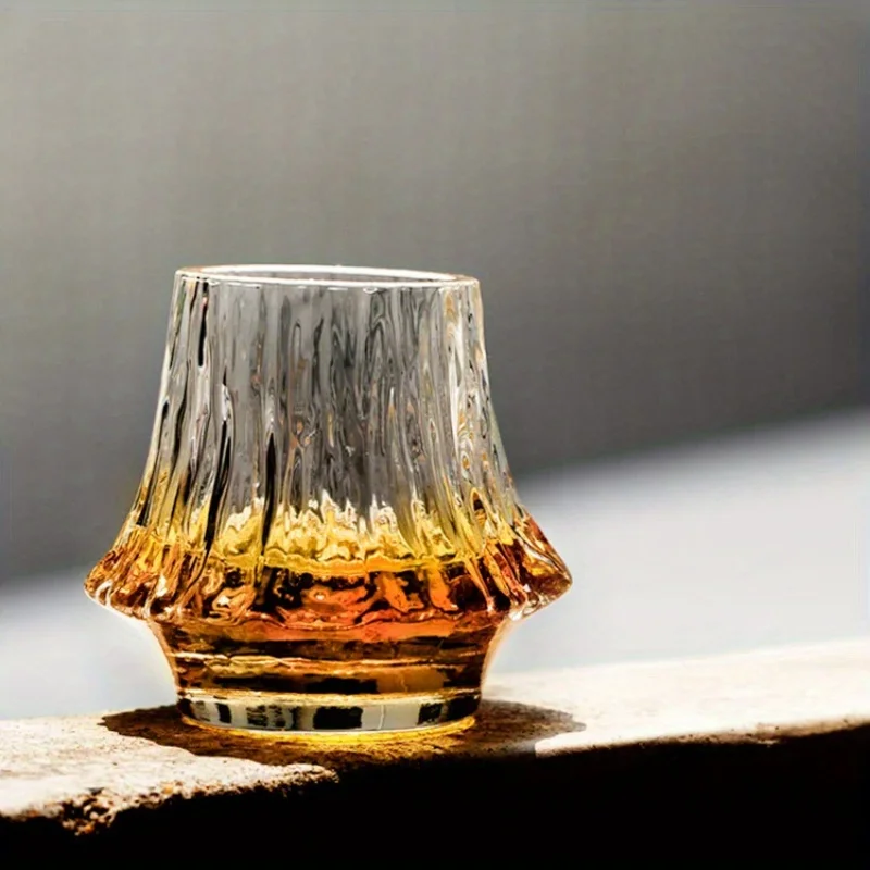 

Ins Design Fuji Mountain Стеклянная чашка Виски Стеклянная чашка для грязного кофе Стильная кофейная кружка Эстетическая чашка для воды