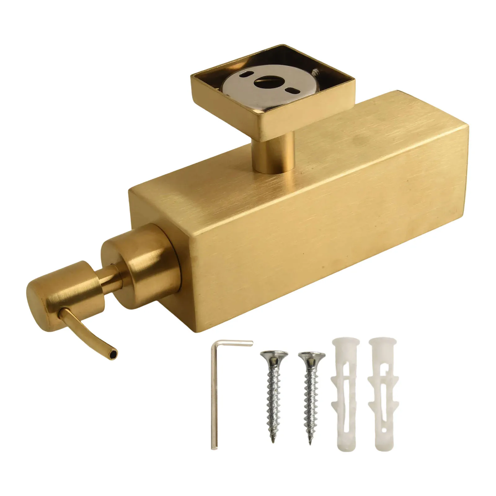 

Bathroom Accessories Wall Mounted Pump Kitchen Countertop Use Black Easy Installation Efficient Soap Pump Mechanism