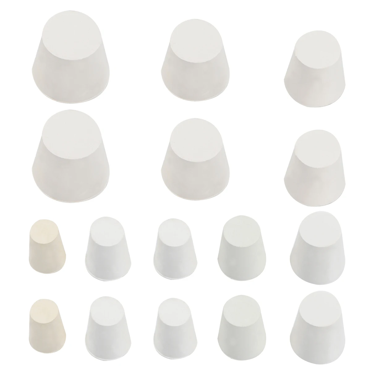 

16pcs Rubber Plug Laboratory Stopper Tube Plugs Waterproof Sealing Applications Industrial Household Use Equipment
