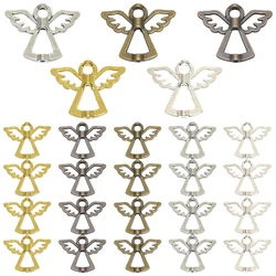 10pcs 5 Color Fairy Angel Frame Charm Alloy Metal Spacer Beads For DIY Bracelet Jewelry Accessories Making