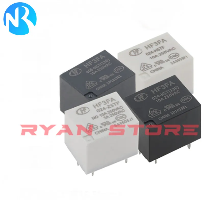 10pcs Relay HF3FA 005 012 024 ZSTF HF3FA-005 012 024-HSTF HF3FA -005- HST HF3FA -012-HST HF3FA-024-HST 4/5Pin DC5V 12V 24VDC