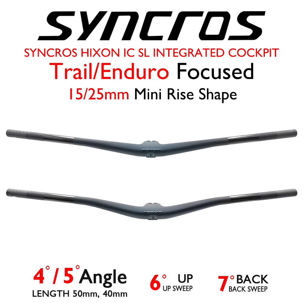 Syncros ultra-light high carbon handlebar/MTB integrated cockpit handlebar/XC/matte bicycle handlebar/740-780mm