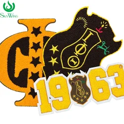 Iota Phi Theta Greek Fraternity Clothing Patch, 1963 Chenille Number Sets, Iron on Patches for Hoodie
