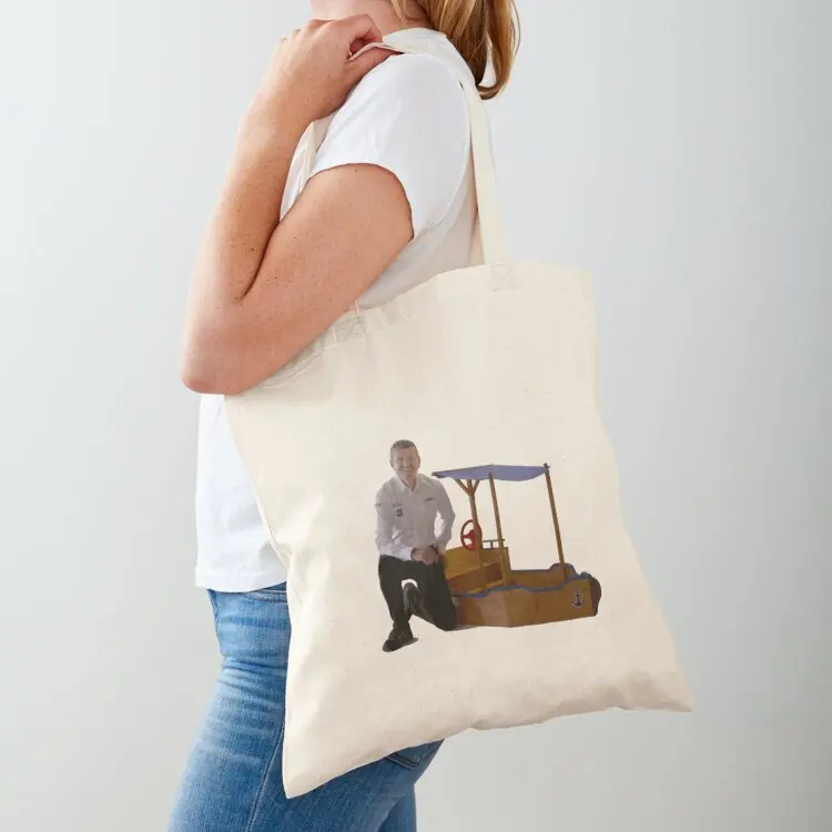 

Guenther Steiner Boat Ship Drive To Survive Aldi Brochure Tote Bag hand bags tote bag university reusable shopping bag Gift bags