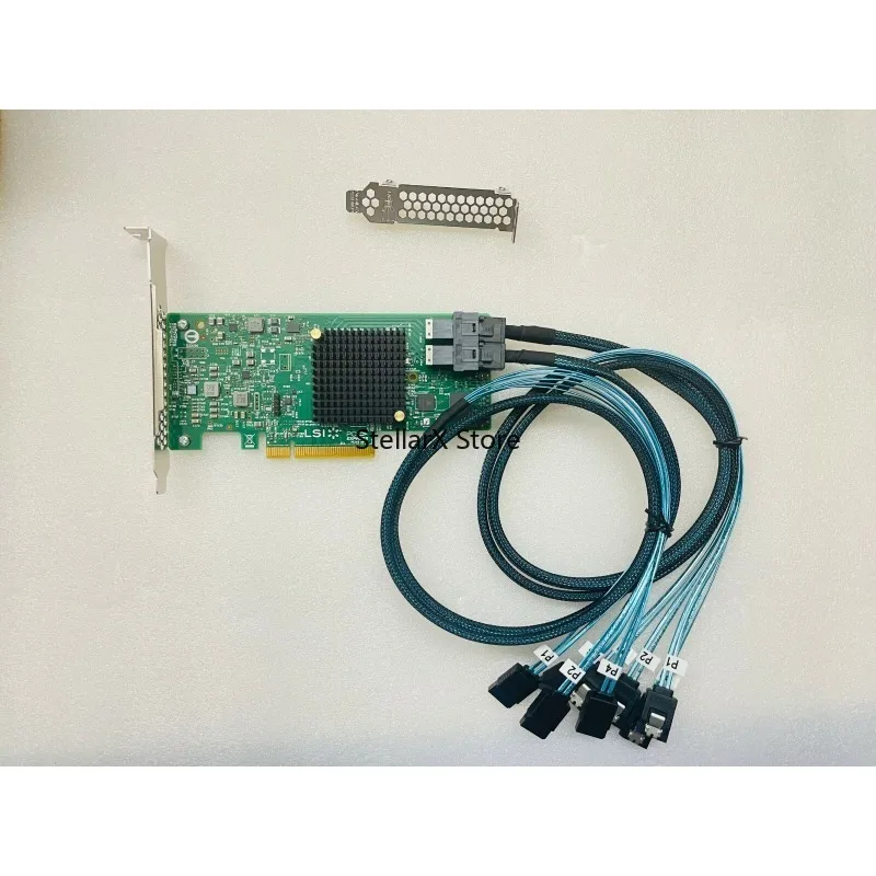 LSI 9300-8i 12Gbps SAS HBA IT mode ZFS FreeNAS unRAID +2* SFF-8643 SATA Cable