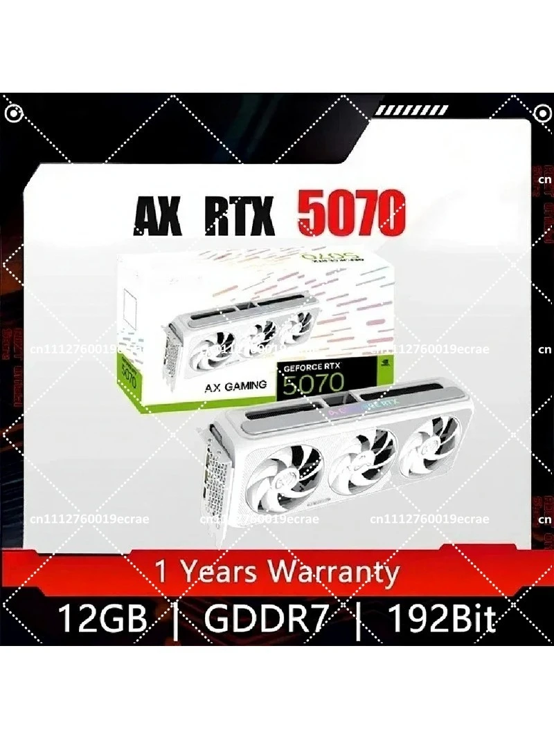 RTX 5070 Graphics Card 192bit 12GB GDDR7 X3W GPU Gaming Video Card