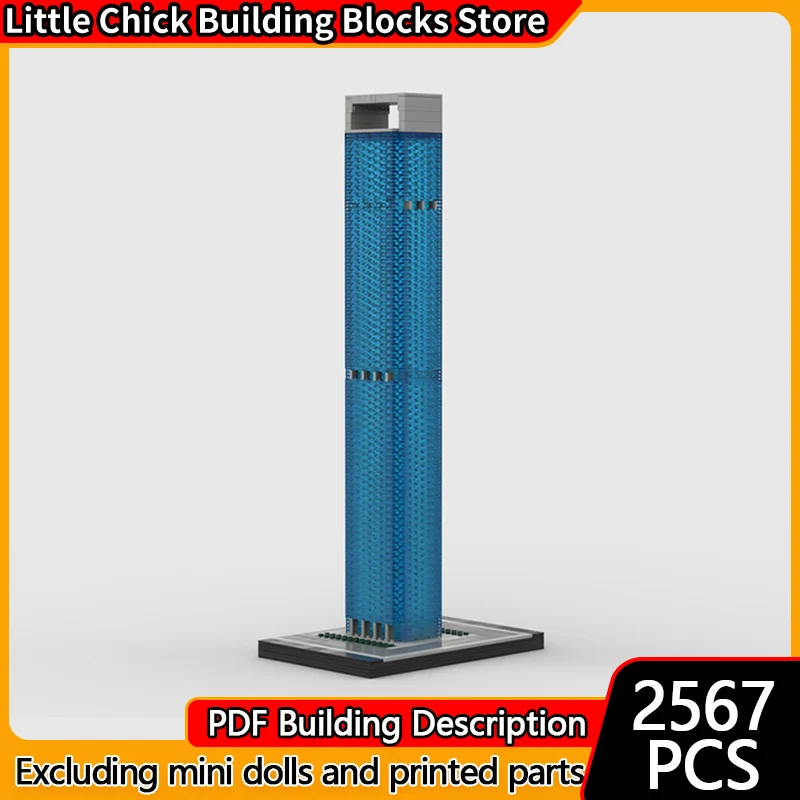 

Street View Model MOC Building Bricks City Center Office Building Modular Technology Children Holiday Gifts Assemble Toys Suit