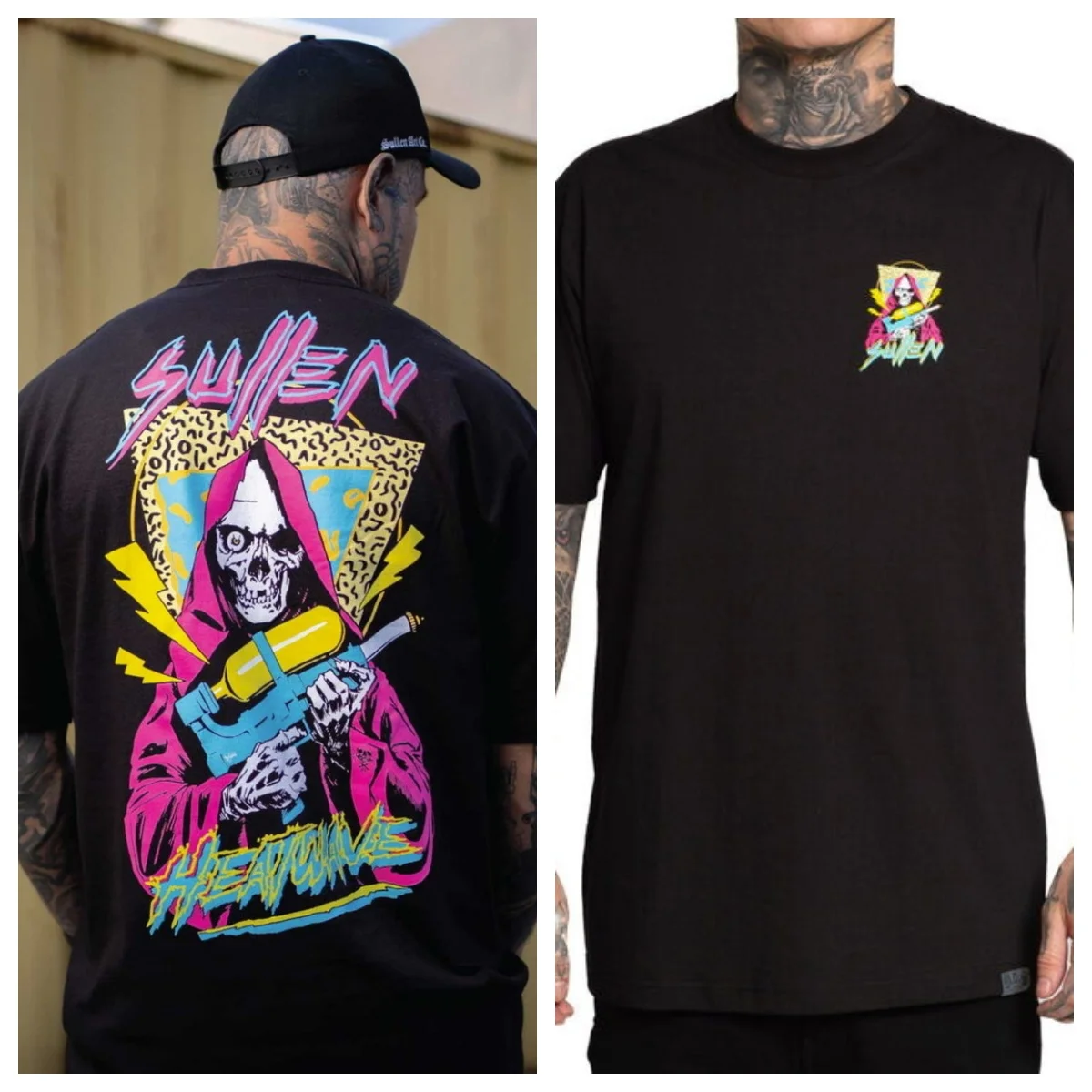 HEATWAVE Tattoo Art Style Summer Casual T-Shirt Men's and Women's Luxury Brand