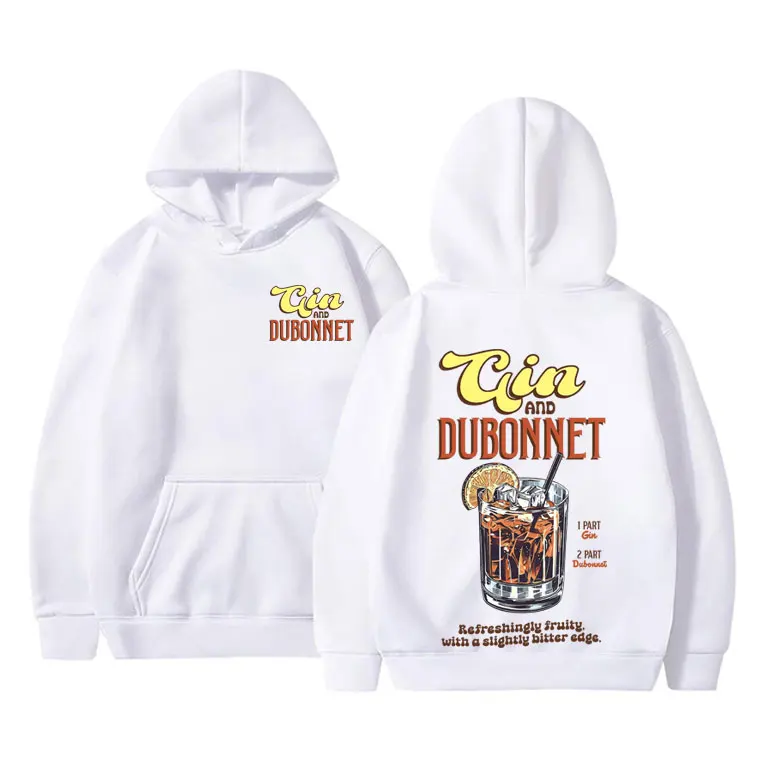 

Best Famous Gin and Dubonnet Graphic Hoodie Men's Casual Fleece Cotton Hoodies Men Women Fashion Vintage Oversized Sweatshirt