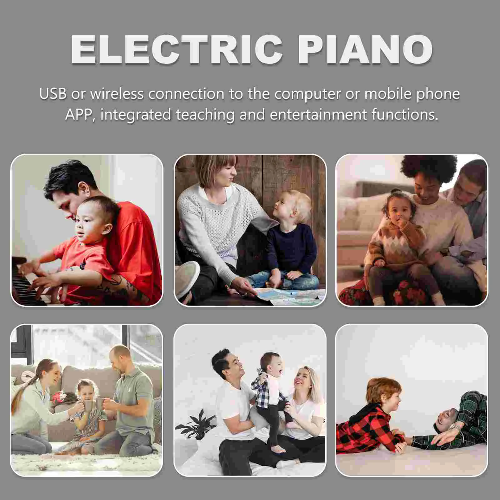 88 Keys Roll Piano Demo Songs Foldable Musical Instrument Headphone Interface Silica Gel