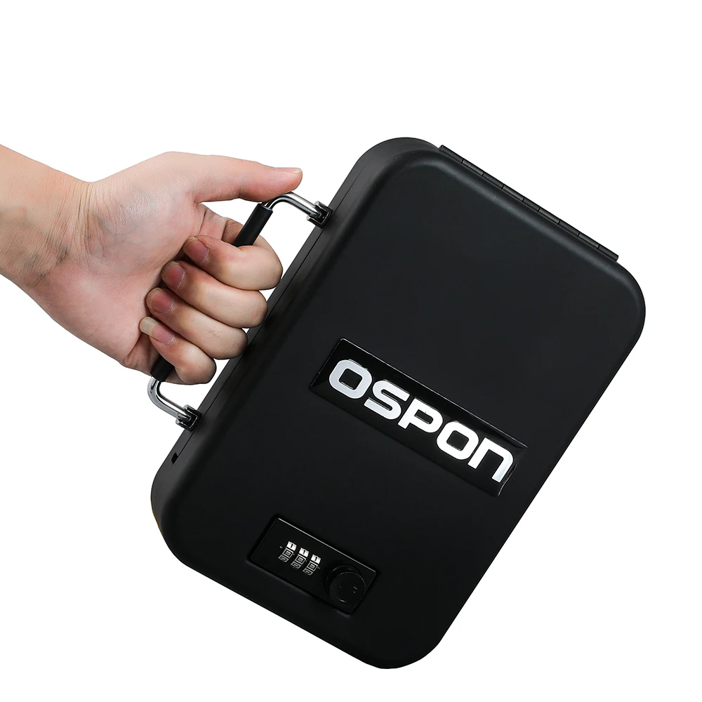 Gun Safe Small Hidden Gun Safe with 3 Digits Combination Lock, Quick-access Lid Safety Device