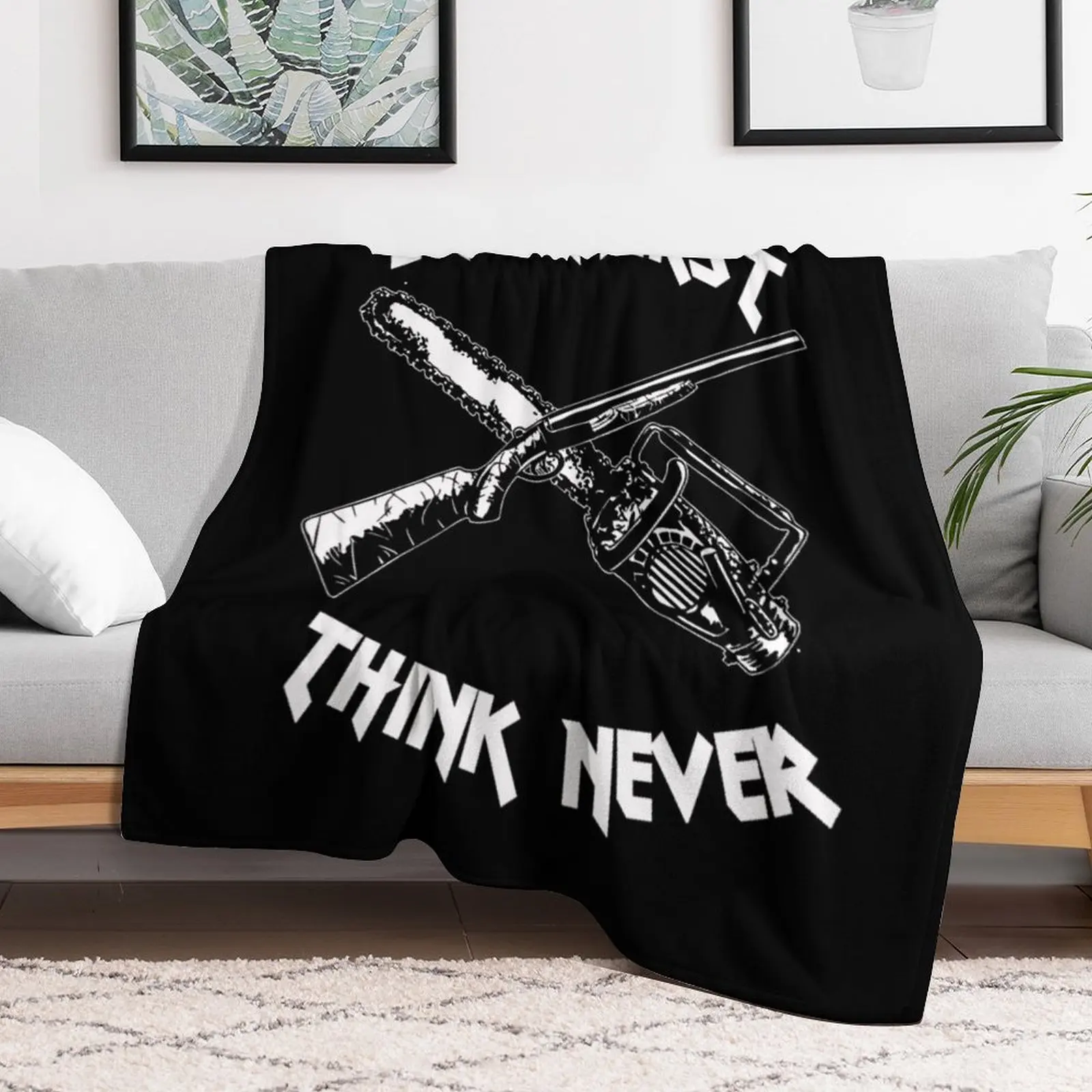 Shoot First Think Never Throw Blanket for babies warm winter Blankets