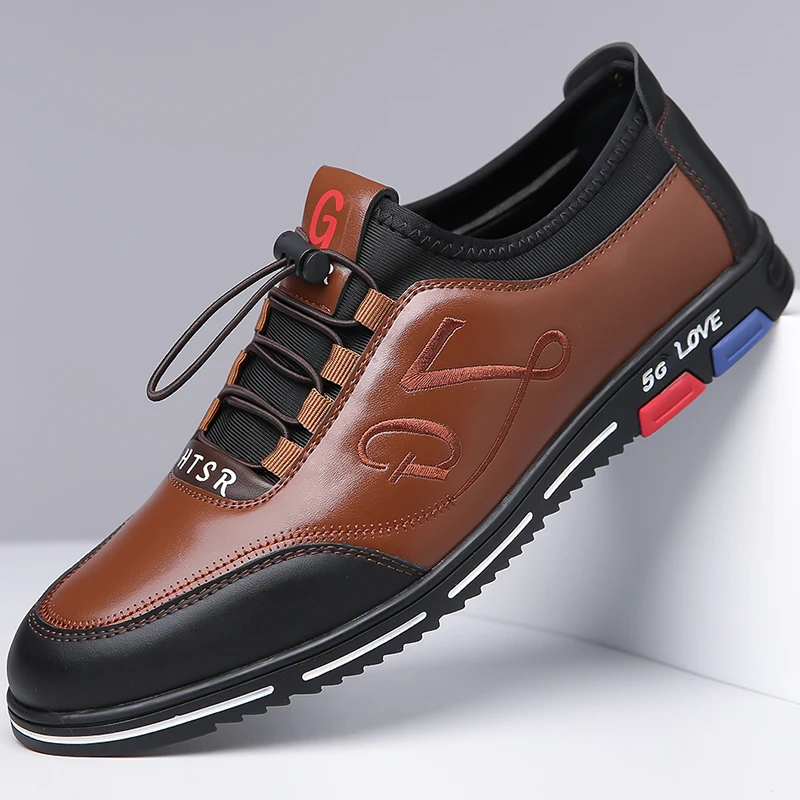 

Men's Slip-On Loafers, Business Comfort Soft Sole Men's Shoes, Anti-Slip Soft Sole Sports Casual Shoes-HT191