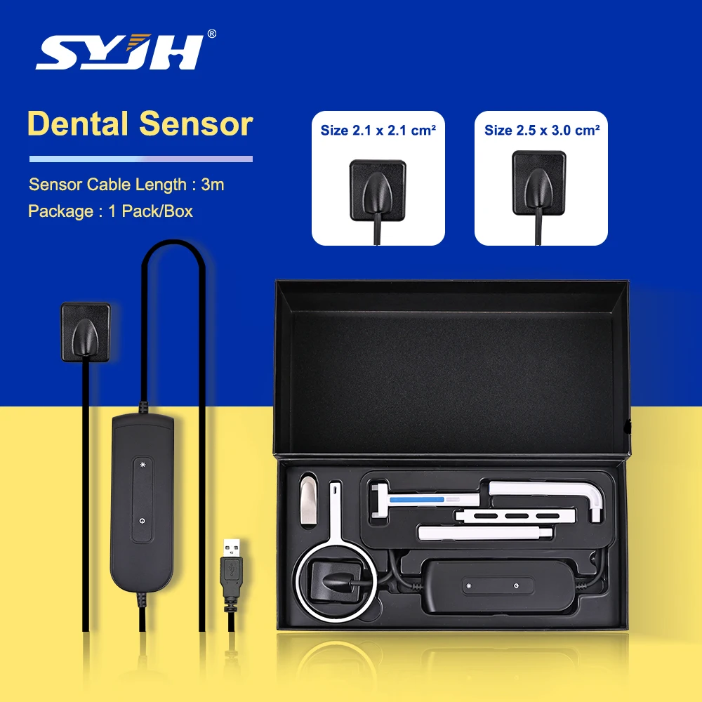 

SYJH Dental X-Ray Sensor Size1/2 Digital Intraoral RVG X-Ray Imaging System with X-Ray Sensor Holder HD Image Dentist Equipments