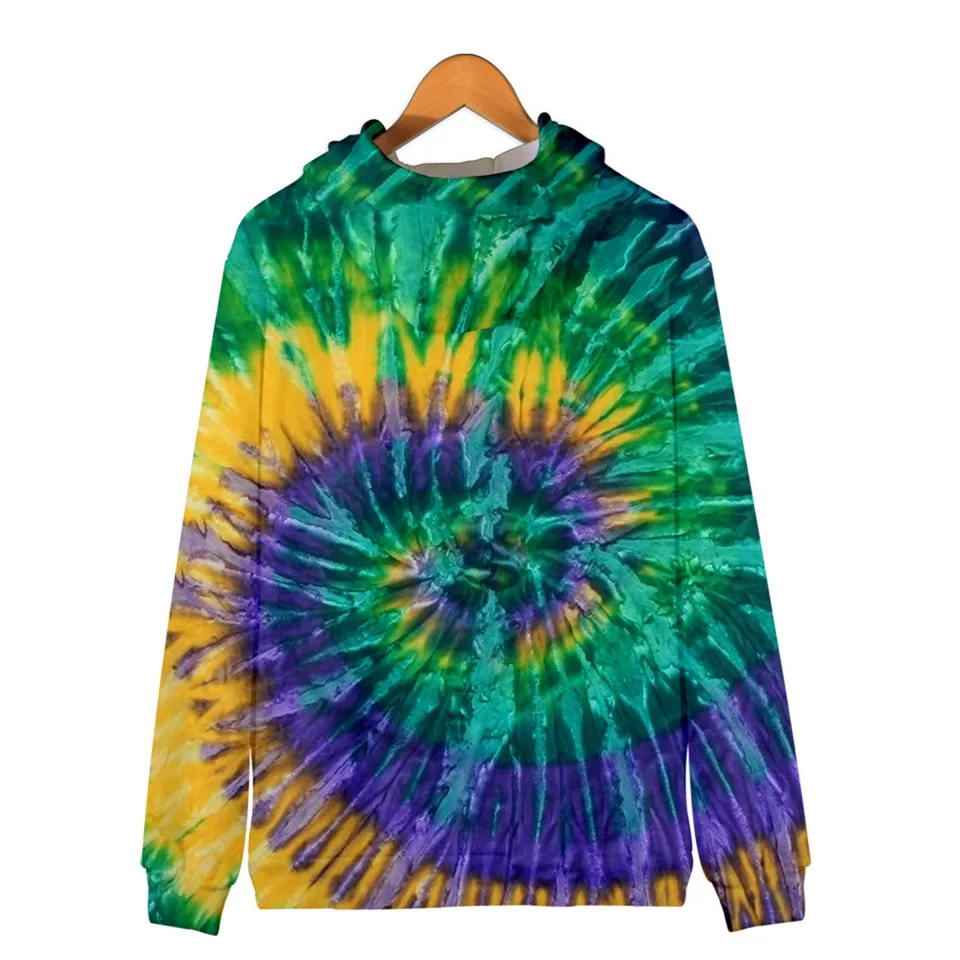 Colorful Spiral Dizzy Pattern Hoodie Men Women Optical Illusion Hoodies Sweatshirt Harajuku Tie Dye Jacket Coat Clothes