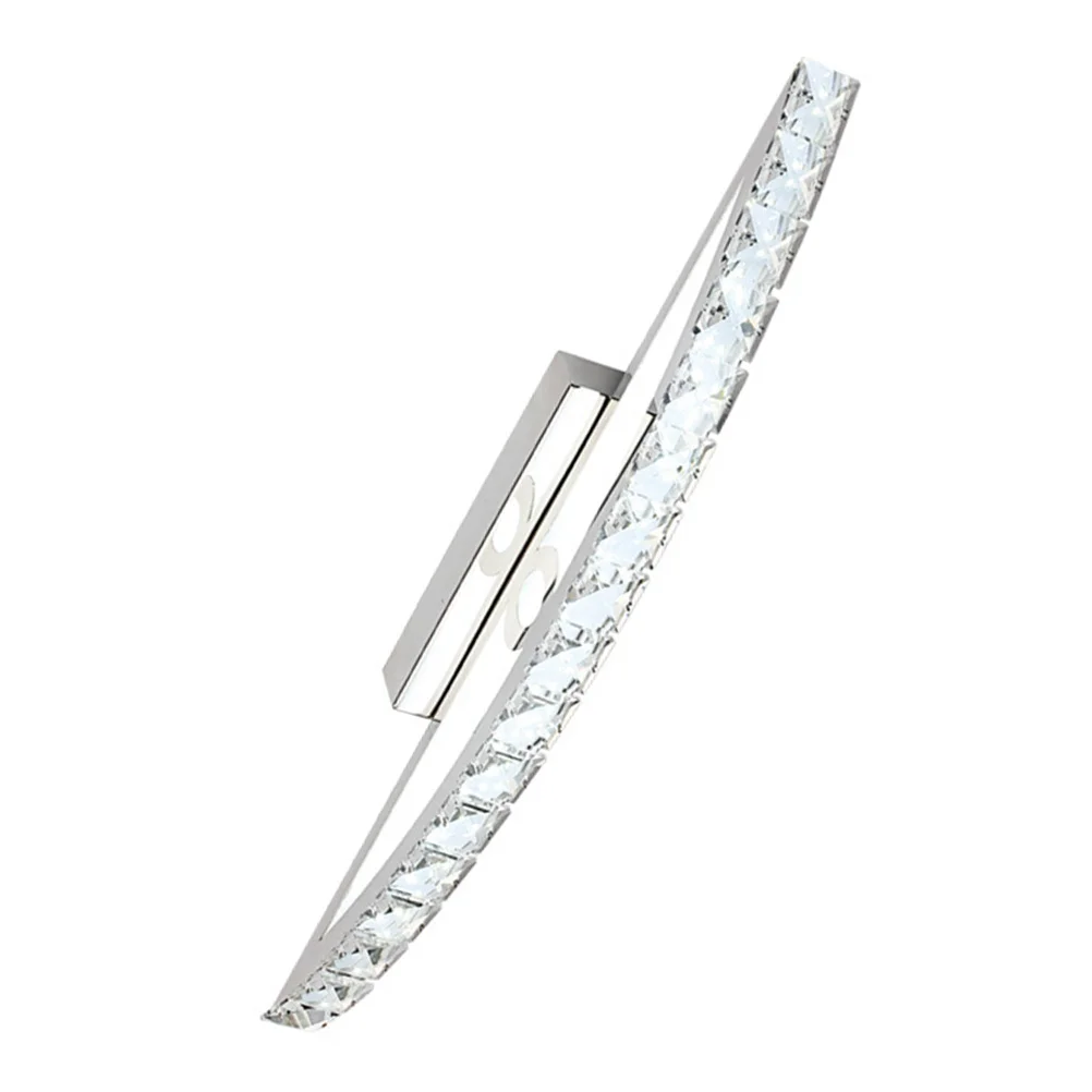 Kristallen spiegel voorlicht Led badkamer lichtbalk Moderne ijdelheid wandverlichtingsarmatuur voor woondecoratie Gemakkelijk te installeren Geen verblinding