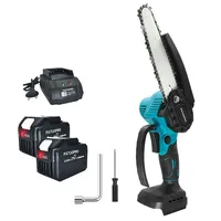 6inch Brushless Electric Chain Saw Cordless Portable Tree Branch Logging Chainsaw Woodworking Garden Tool For Makita 18V Battery