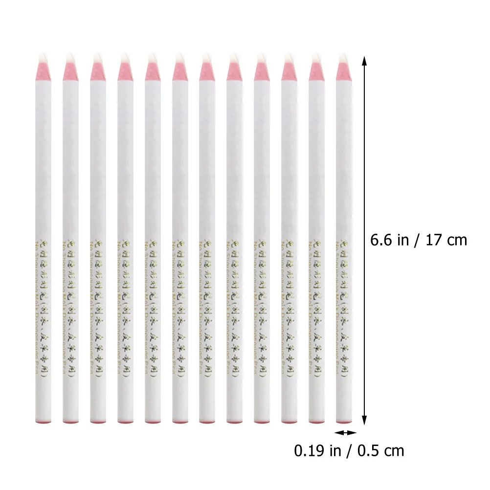 12Pcs Thread Machine Pull Line Wax Crayons Roll Paper Pens High Temperature Vanishing Fabric Markers Heat Erase Multi-Use