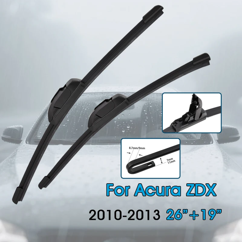 

BROSHOO Car Wiper Blade For Acura ZDX 26"+19" 2010-2013 Front Window Windscreen Windshield Wipers Blades Auto Accessories