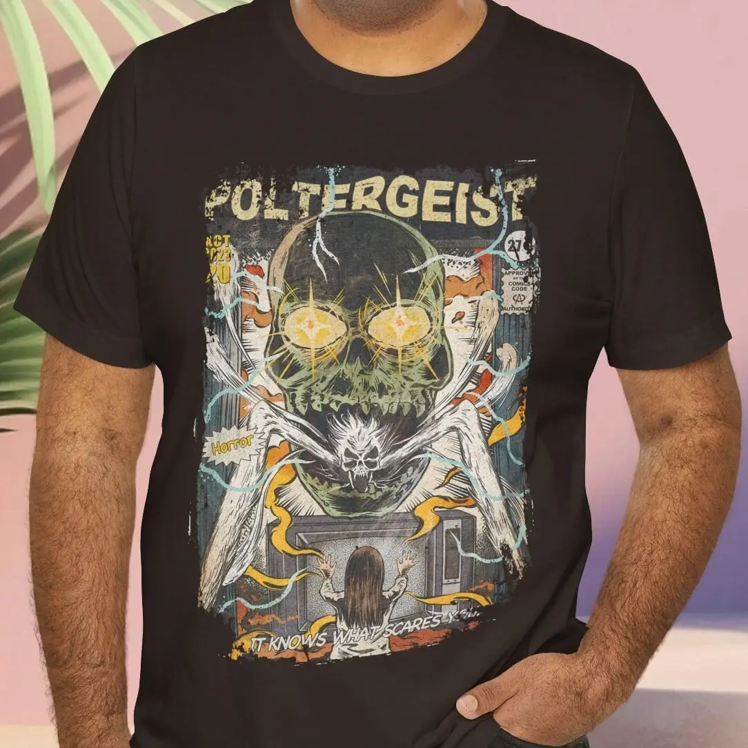 เสื้อยืดลายผีร้ายแนวสตรีทฮาโลวีนแนวฮาโลวีนแนวสตรีทสวยงาม