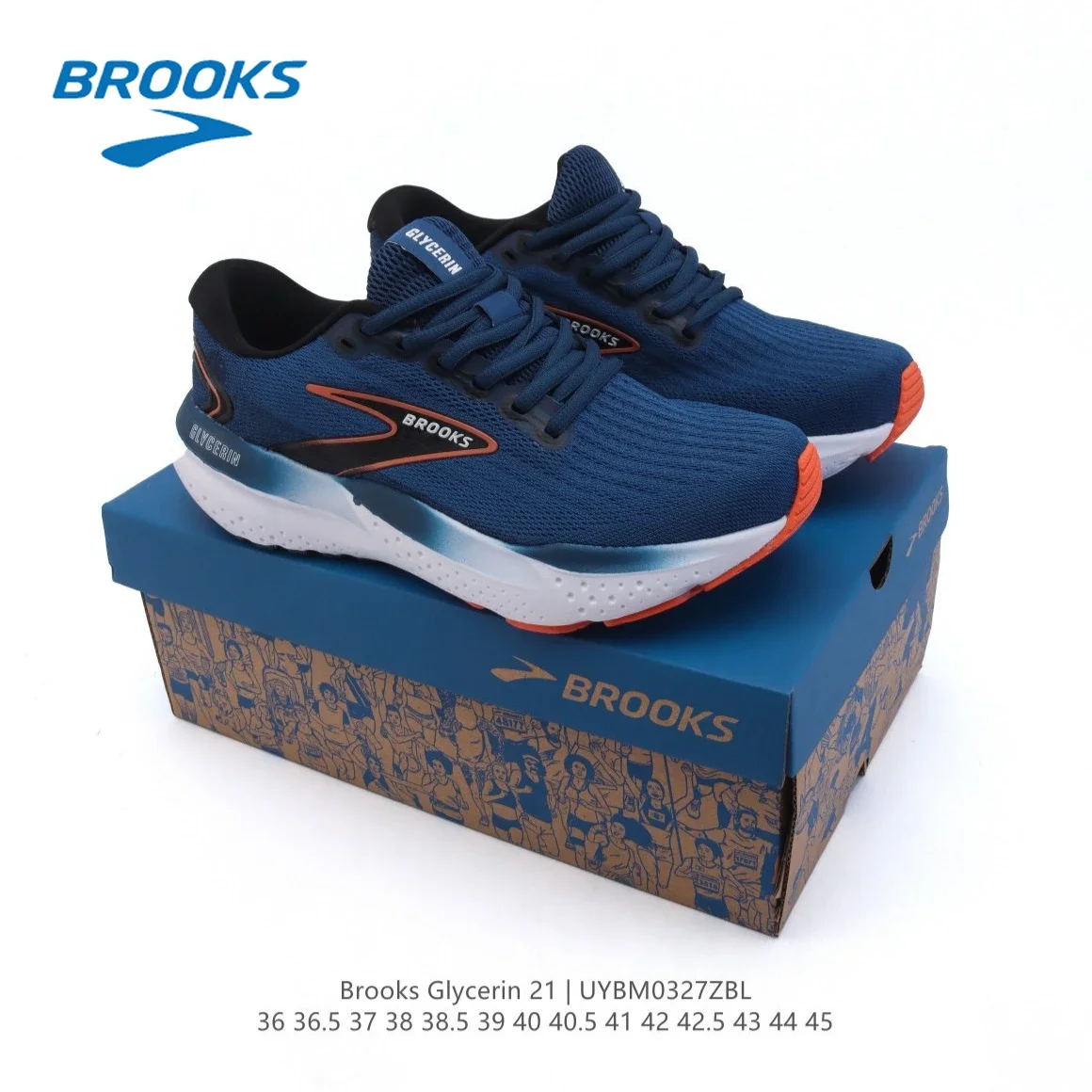 

Brooks G21 Men's Running Shoes: Shock-Absorbing Comfortable Casual Sneakers for Marathon Racing Professional Grade