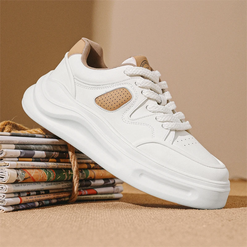 2024 Autumen New Mens Shoes Fashion Versatile Board Shoes Trend Mixed Colors Platform Shoes Low Top Comfortable Casual Sneakers