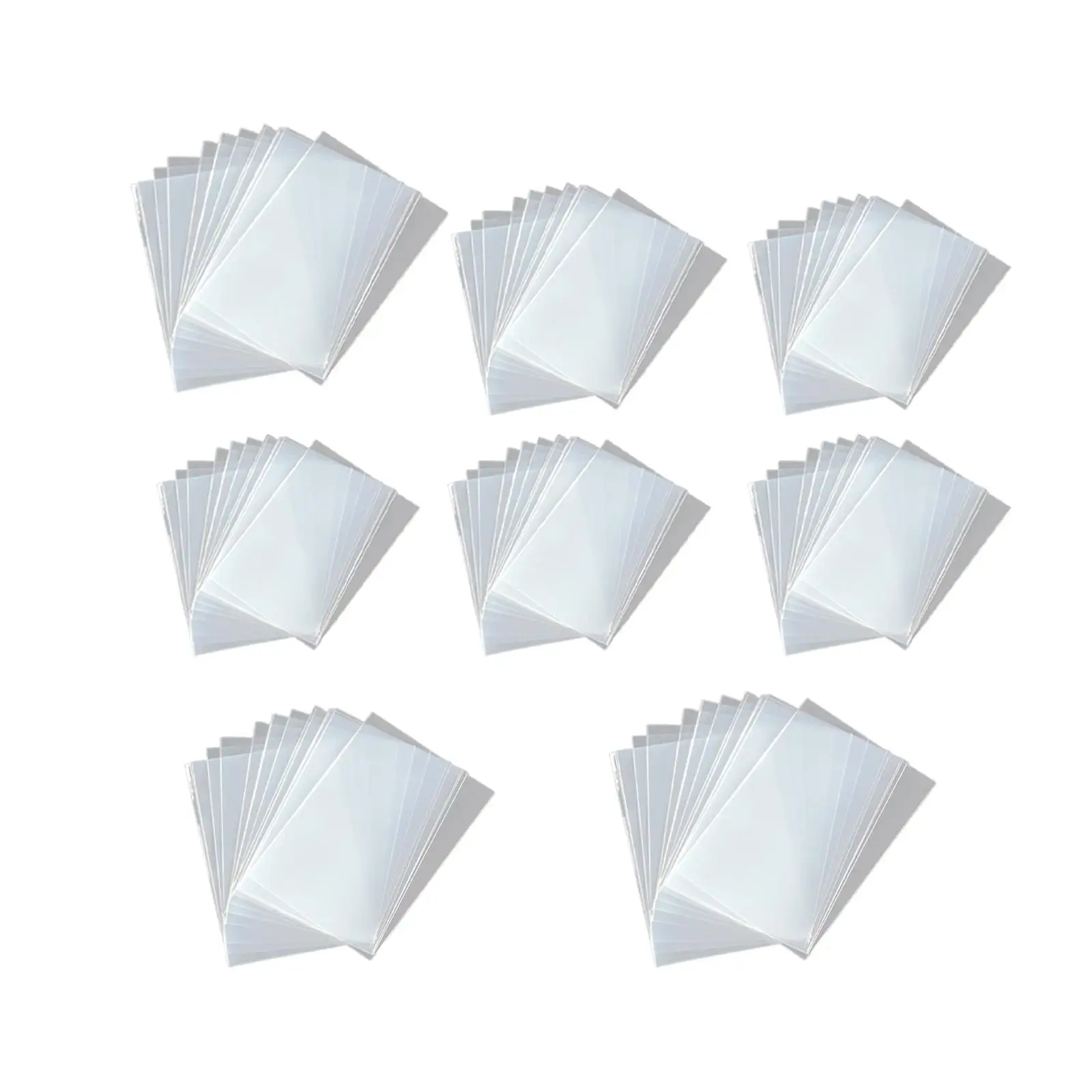 Practical Transparent Card Sleeves Extra Clear PP Material Protector for Collectible Cards Photo Cards Portable Storage