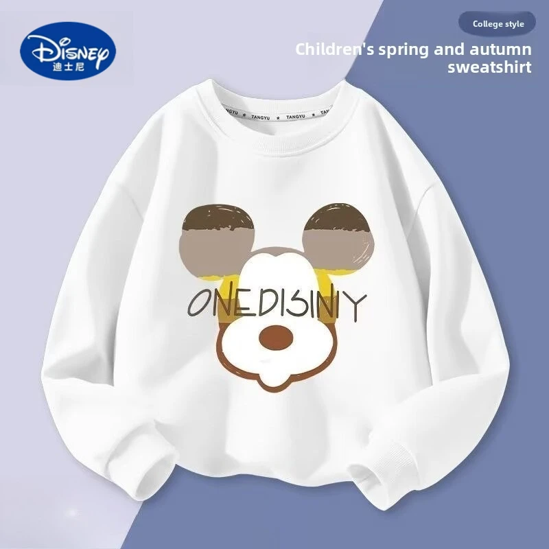 

Disney Kids Cartoon Sweatshirt 2025 | Round Neck Pullover, Spring Fall Casual Top