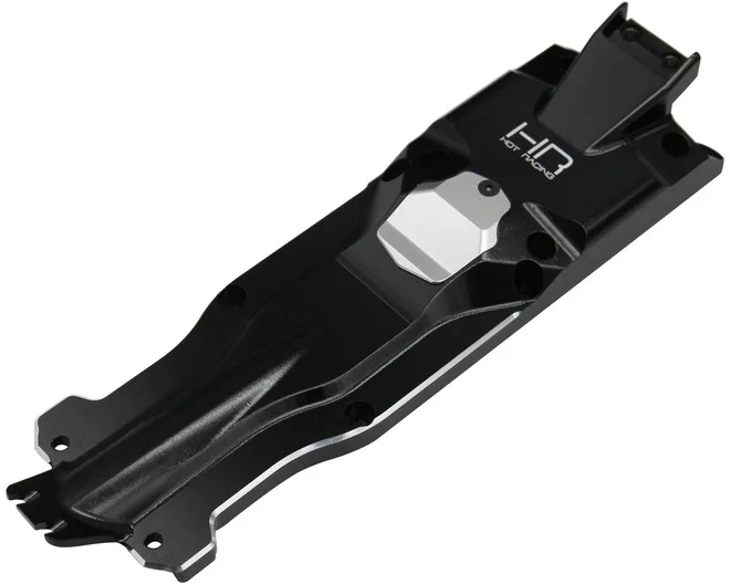 Hot Racing ERVT14X01 CNC 3D Black Alum Center Skid Plate Rep TRA5637X for 1/10 Traxxas E-Revo 2.0