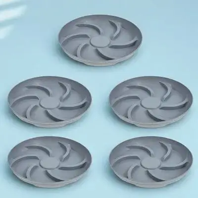 

5pcs Resin Flowerpot Tray Round Plant Pot Base Anti-Leak Waterproof For Balcony Garden Succulent Bonsai Potted Plants Gardening