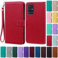 A51 Case For Samsung Galaxy A51 Case Leather Wallet Flip Case For Samsung Galaxy A71 Case A 51 71 Silicone Cover Coque Fundas