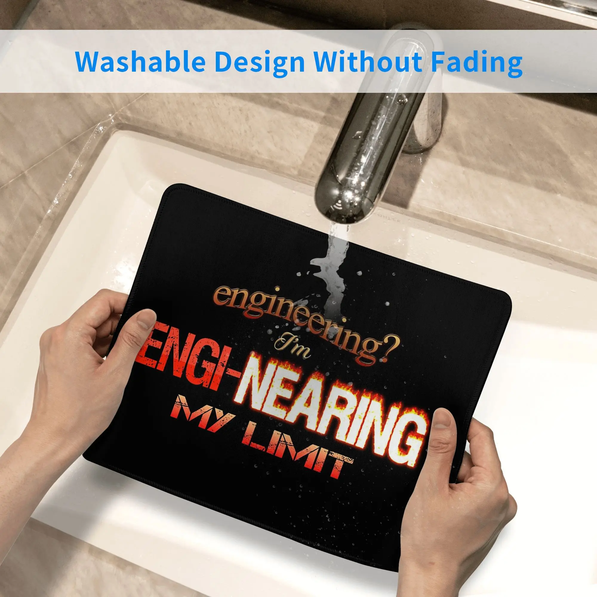 الهندسة أنا Engi-nearing My Limit مهندس Pun Mouse Pad لوحة مفاتيح الكمبيوتر ماوس حصيرة ألعاب الكمبيوتر المحمول حصيرة مكتبية الجدول الحصير