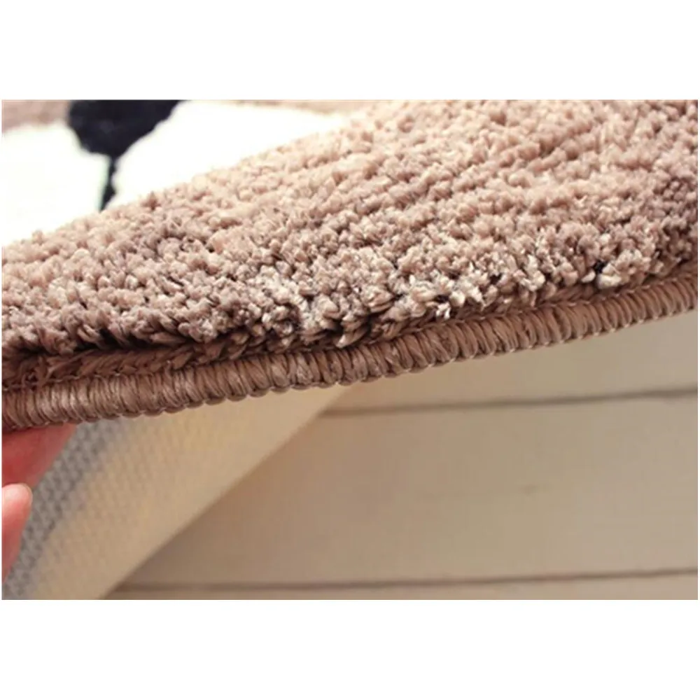 Modern Nordic Cotton Fiber Bath Mat Super Absorbent Bathroom Carpet Cute Lovely Bear Soft Carpet The Bedroom Mat Hall Carpet Pad