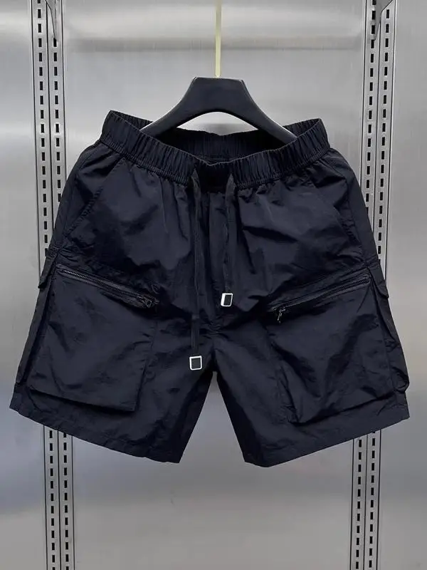 

Летние тонкие мужские спортивные брюки в американском стиле, повседневные, свободные, прямые, длиной до колена, дышащие, удобные, легкие