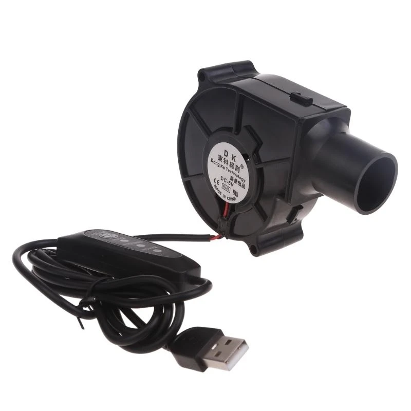 

31GJ USB Blower Fan High Air Oil-Bearing Motor Fan Camping Air Blower 5V2A Power