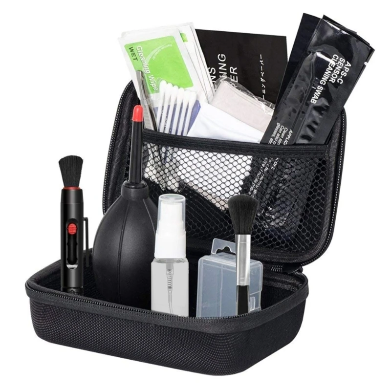 Professional DSLR Camera Cleaning 29-in-1 Camera Cleaner Set Cleaning Swabs Cleaning Pen Dust Blower for Sensor Lens 448F