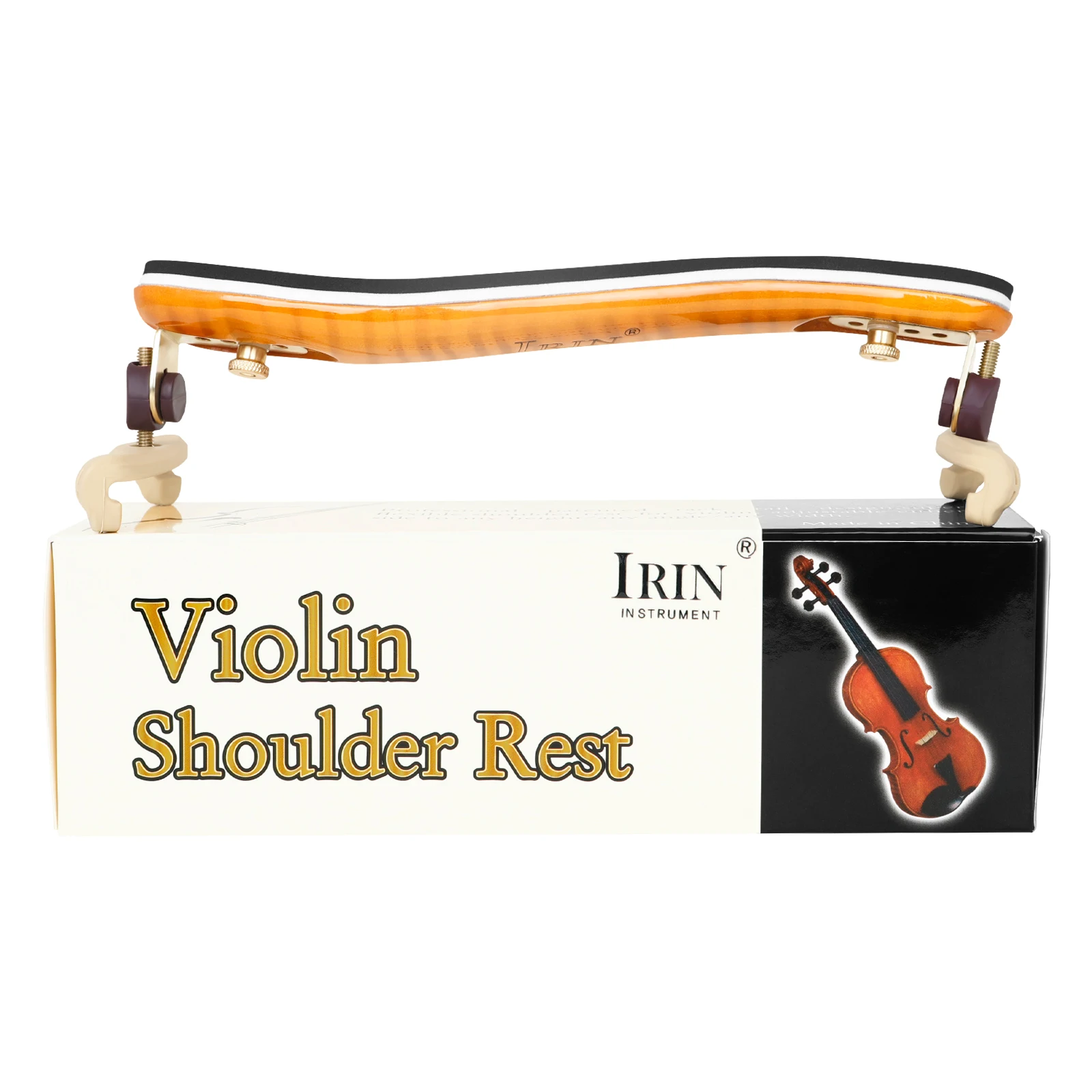 

IRIN Violin Shoulder Pad Adjustable Solid Maple Wood Fiddle Shoulder Rest Support String Musical Instrument Parts & Accessories