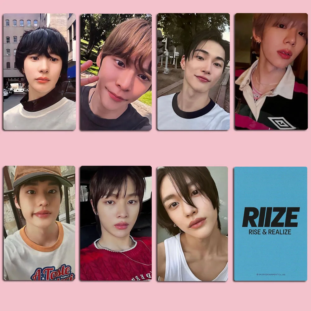 

Kpop South Korean Boy Band RIIZE Celebrity Peripheral Cards Get A Guitar Album Random Card Lucky Draw Photocard LOMO Photos Gift