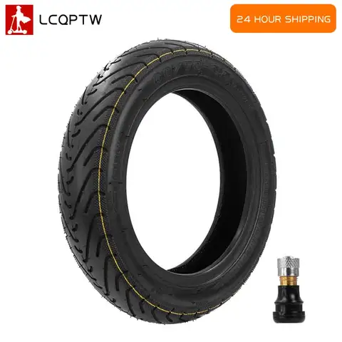 60/70-6.5 Ninebot Max G30 G30D G30LP 10 인치 타이어 전동 스쿠터 전면 및 후면 타이어 용 노즐이있는 튜브리스 진공 타이어