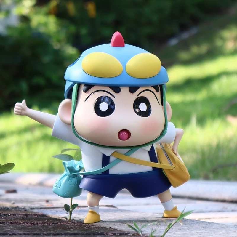 Crayon Shin-Chan Anime Figures The South Figurine Nowarashnnosuke Cos Action Kamen Pvc Oranment Collection Gifts Gift For Kids