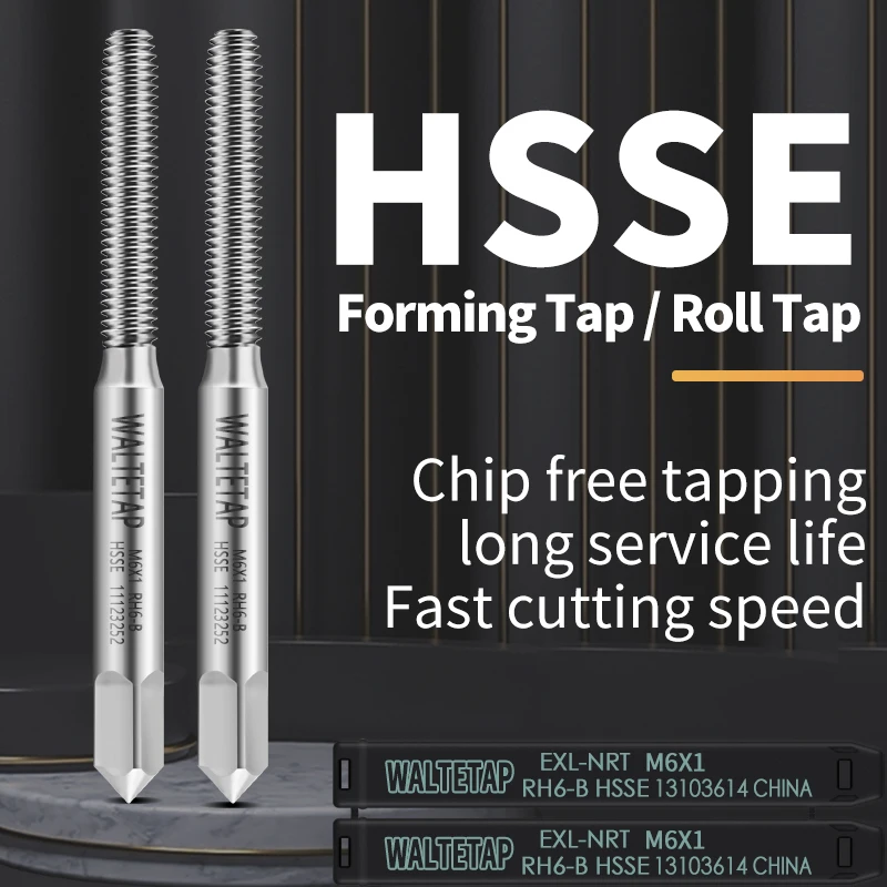 WALTETAP HSSE-M42 Стандартный рулонный метчик JIS M1 M1.2 M1.4 M2 M3 M4 M5 M6 M8 M10 M12 M14 M20 Машинный винт Метчики с мелкой резьбой
