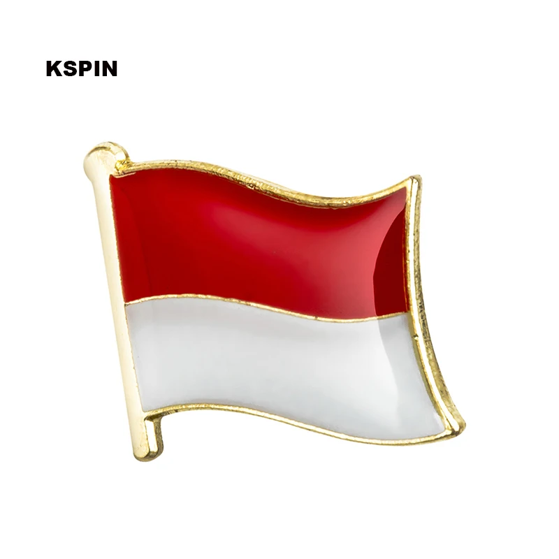 Anstecknadel mit indonesischer Flagge, Anstecknadel für Rucksack
