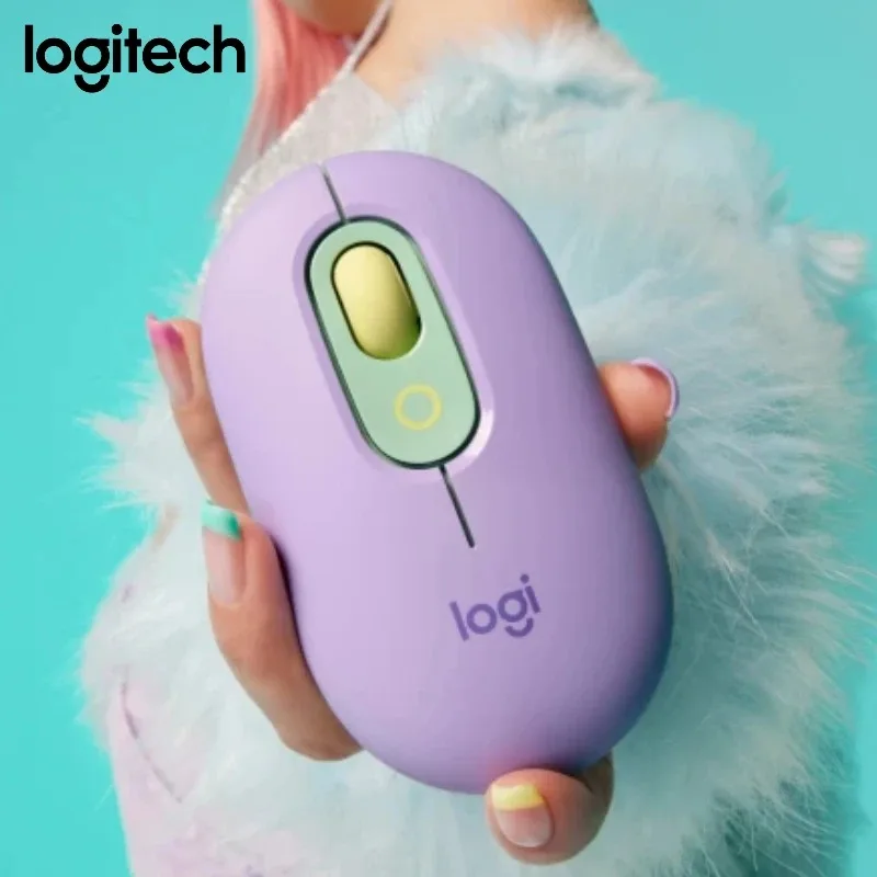 

Беспроводная Bluetooth-мышь Logitech M350POP для офисного использования, тихие и маленькие/большие ноутбуки, защита от пота, защита от потаM220/M280/M350