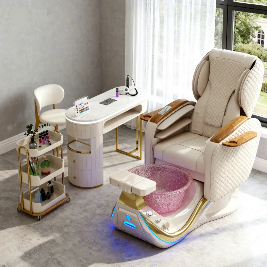 

Новая мебель для салонов красоты: роскошные педикюрные кресла без трубопроводов, с массажем, для маникюра и педикюра, с функцией спа для ног.