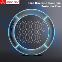 READU-Película protectora para llanta de freno de disco de bicicleta de carretera, Protector resistente a los arañazos, pegatinas de TPU para 2 ruedas